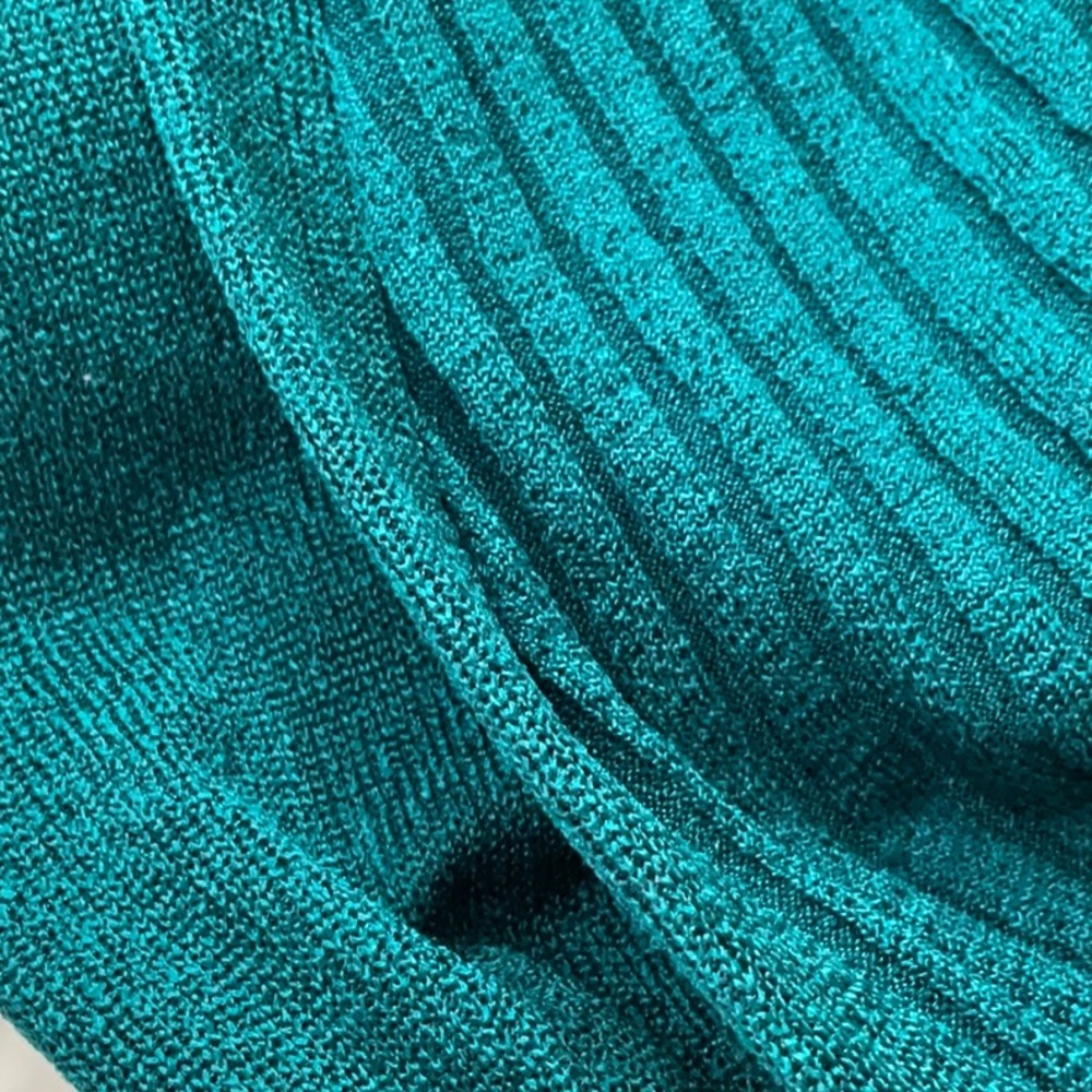 Alfred Dunner Teal 1 pc top and cardigan. Size medium - Picture 5 of 5